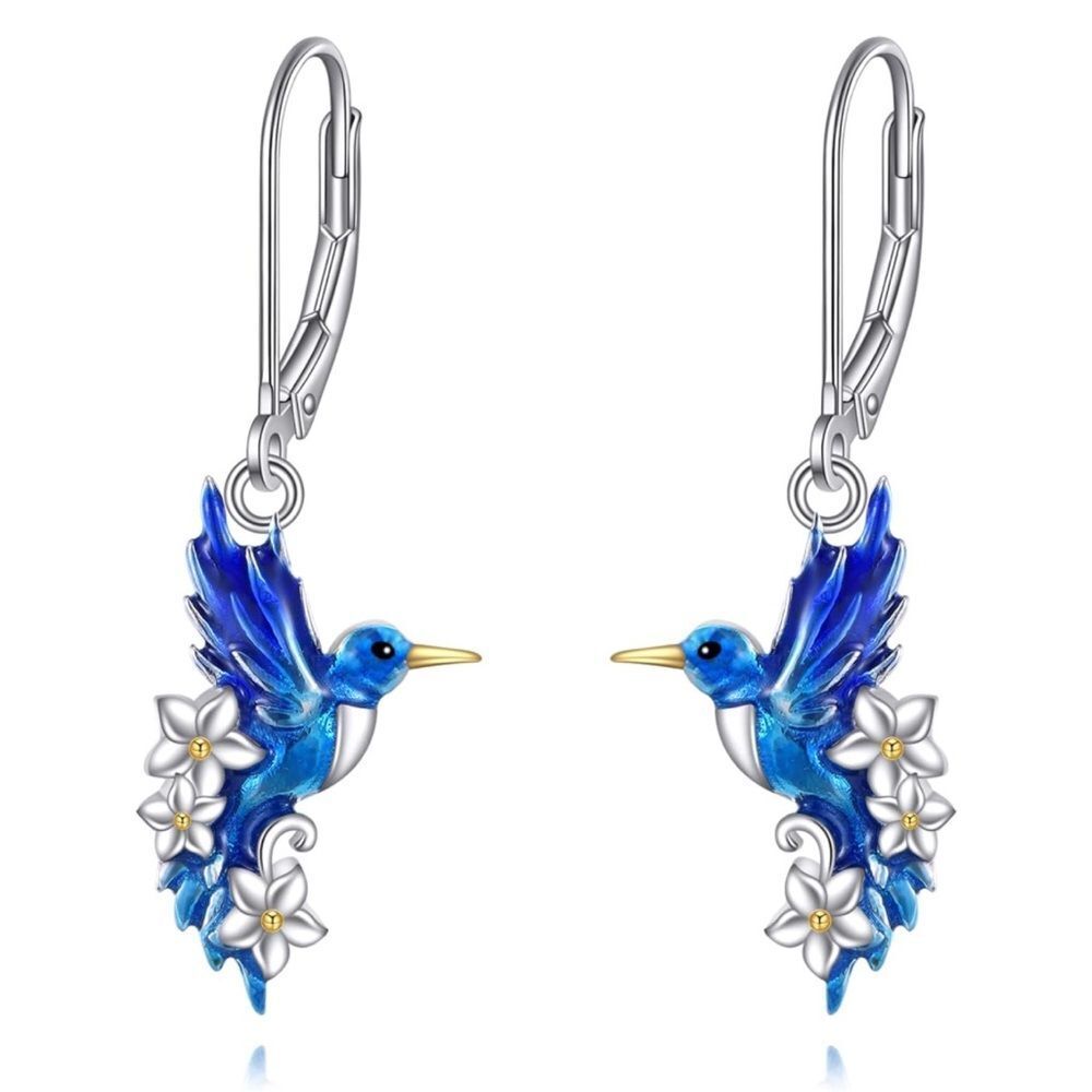 24k Hummingbird Earrings